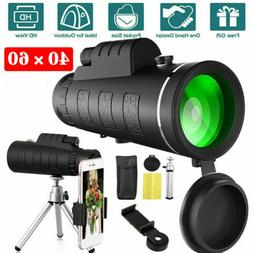 40X60 T&eacute;lescope Monoculaire Zoom HD Jumelle Vision Clip T&eacute;
