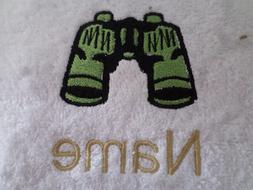 Et Personnalis&eacute; Nom Brod&eacute; Sur Serviettes Bain Robes Capuch