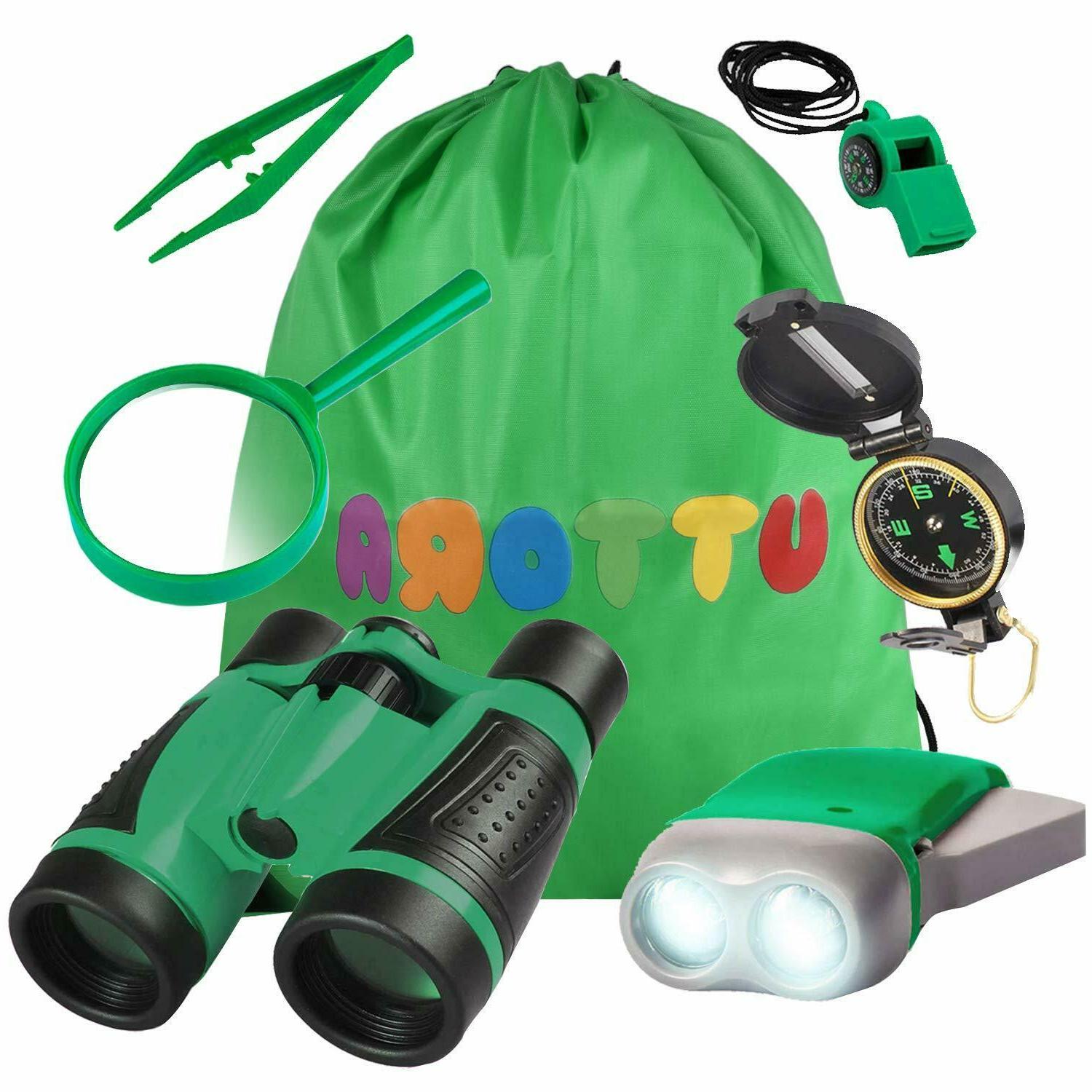 7pcs ensemble jumelles enfant jouet d exterieur
