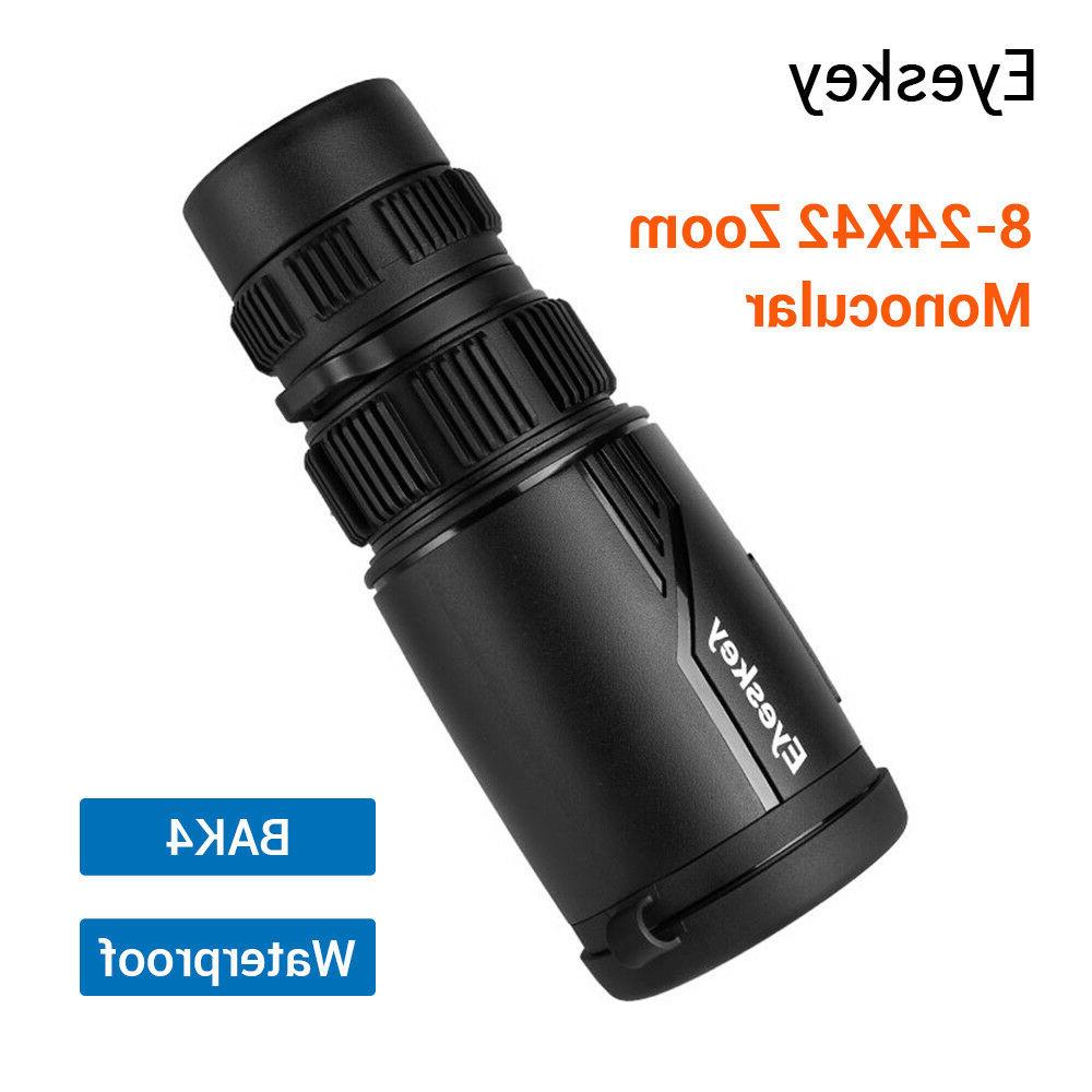 8 24x42 zoom optics monocular waterproof fmc