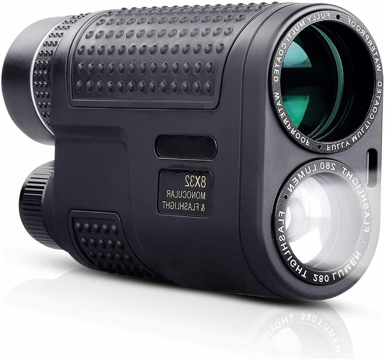 8 x 32 monoculaires lampe de poche