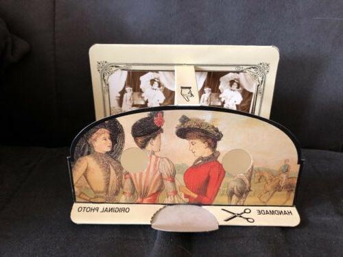 carte postale erotique stereoscopique avec jumelles 3d