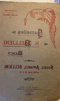 Catalogue "Jumelles H. Bellieni. Nouvel appareil Bellieni ex