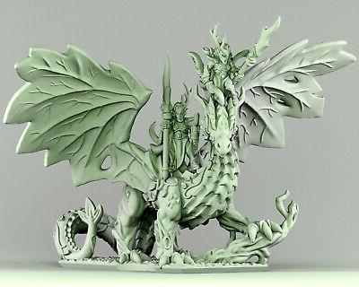 forest dragon impression 3d wood elves dragon