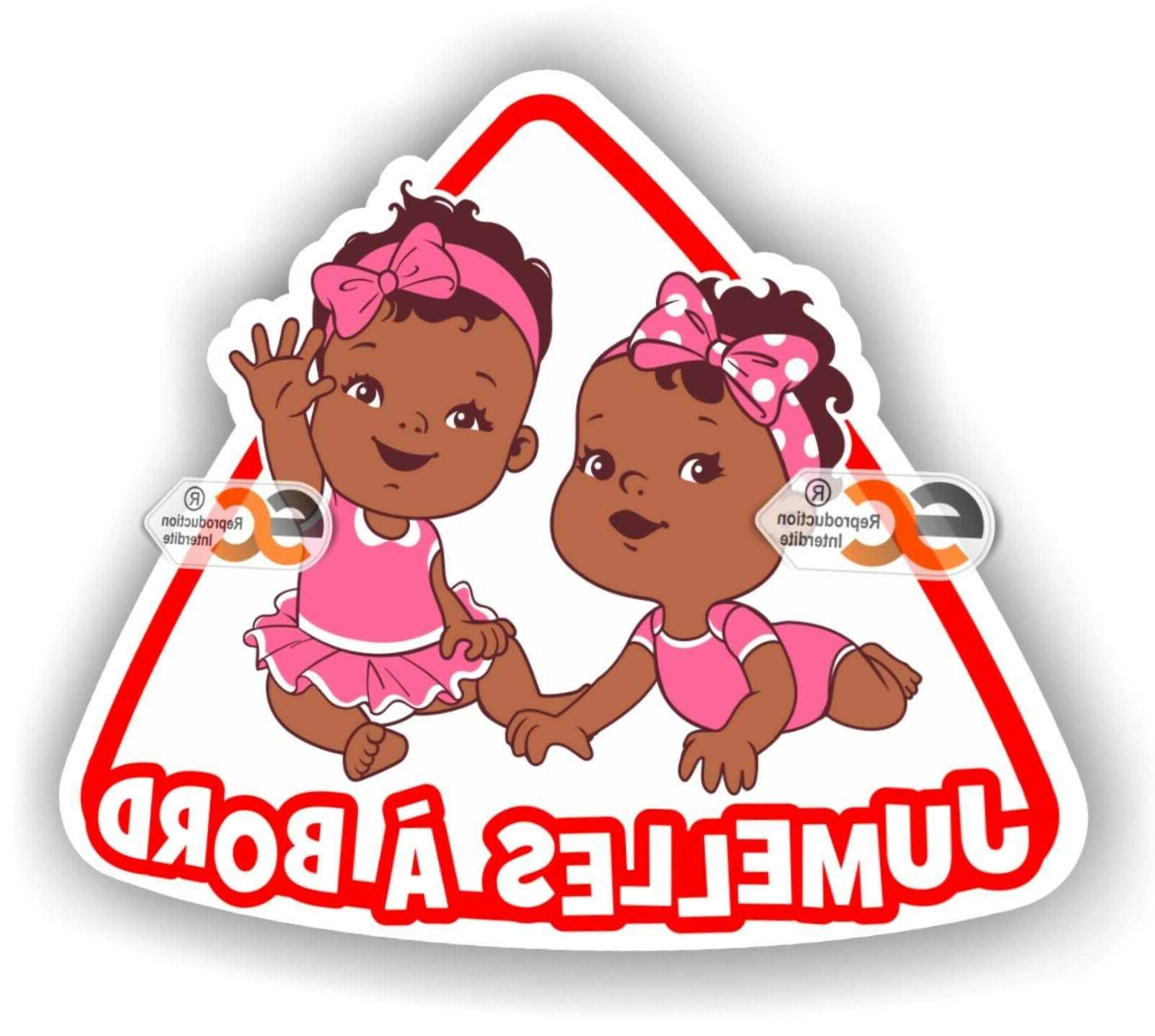 jumelles a bord modele afro fille fille