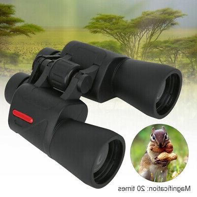 jumelles a lentille zoom hd 20x50 vision