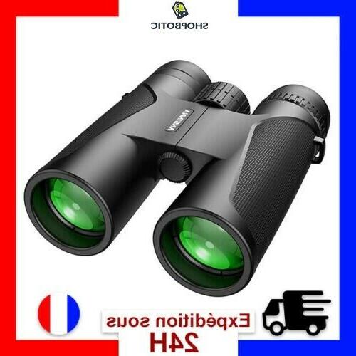 jumelles adultes puissante 12x42 jumelles compactes hd