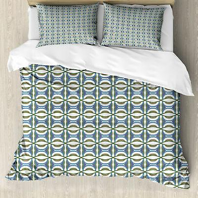 moderne housse de couette cercles et rayures
