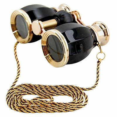 opera glasses binoculars black gold