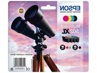 pack 4 cartouche jumelles 502xl noir cyan