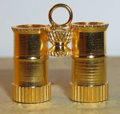superbe feve pendentif miniature metal laiton 3d