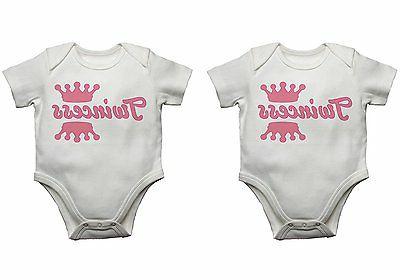 twincess filles jumelles tricot de corps bebe