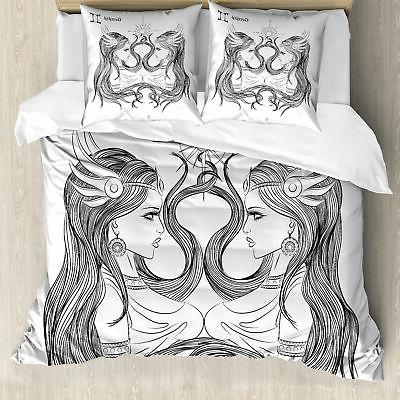 zodiac gemeaux housse de couette art filles