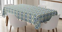 Moderne Nappe Cercles et rayures jumelles