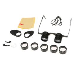 T&eacute;lescope binoculaire en forme de lunettes r&eacute;glables 2.5X-